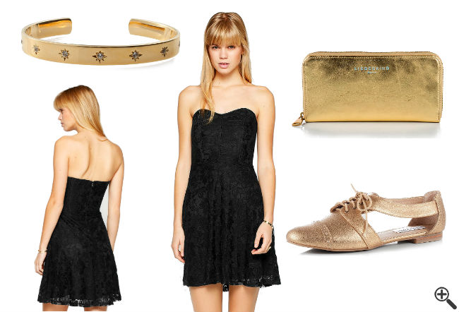 Goldenes Kleid Online