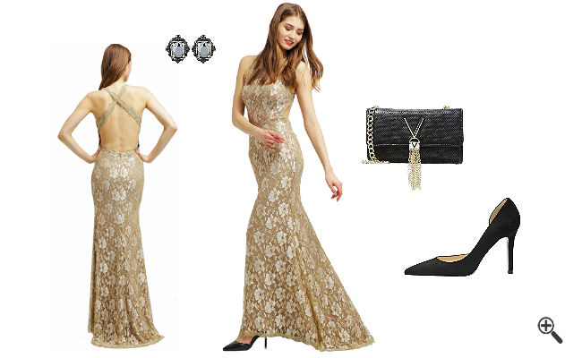 Goldenes Kleid günstig Online kaufen – jetzt bis zu -87% sparen!