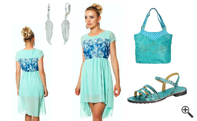 Kleid Blau Mit Blumen günstig Online kaufen – jetzt bis zu -87% sparen!
