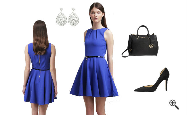 Schuhe welche blaues kleid kurzes Lila Kleid